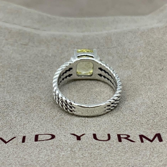 David Yurman Petite Wheaton Ring Lemon Citrine - Picture 4 of 4